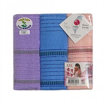 台灣製雅緻高質感毛巾3入